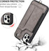 TOOVREN Wallet Case for iPhone 12 Pro Max Lanyard with Kickstand Leather Card Holder Adjustable Neck Strap, Phone Protective Back Cover for iPhone...